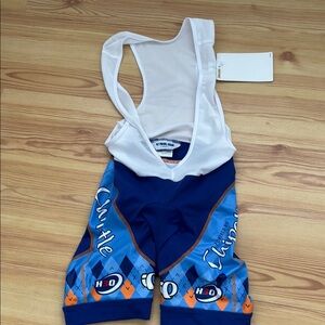 Pearl Izumi mens Blue and White Elite Cycling Bib Shorts xs new